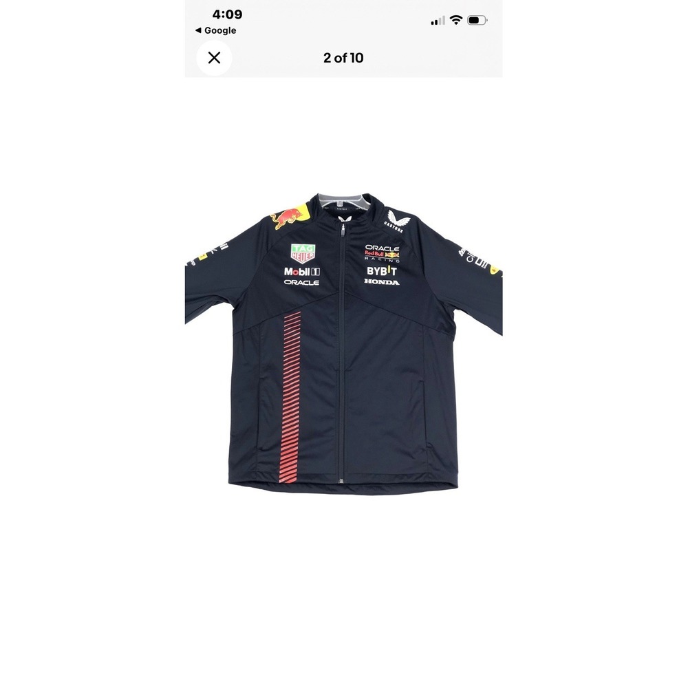 NEW! Castore Red Bull Racing Official Team Soft Shell Jacket Full Zip Up XL - Picture 2 of 16